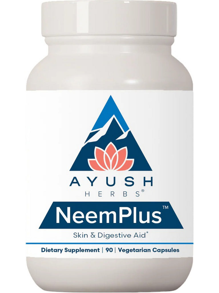 Ayush Herbs, Neem Plus, 90 Vegetarian Capsules
