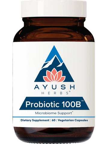 Ayush Herbs, Probiotic 100B, 60 Vegetarian Capsules