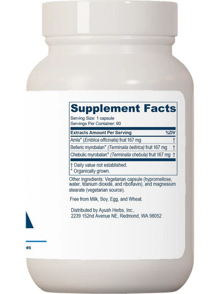 Ayush Herbs, Trifal, 90 Vegetarian Capsules