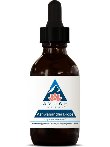 Ayush Herbs, Ashwagandha Drops, Adult, 2 fl oz, 60 ml