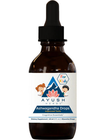 Ayush Herbs, Ashwagandha Drops for Kids, 2 fl oz, 60 ml