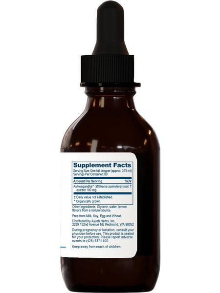 Ayush Herbs, Ashwagandha Drops for Kids, 2 fl oz, 60 ml