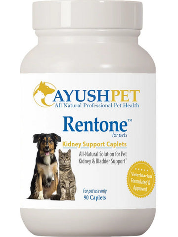 Ayush Herbs, Pet Rentone, 90 Caplets
