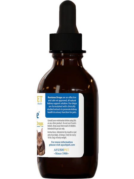 Ayush Herbs, Pet Rentone Drops, 2 fl oz, 60 ml