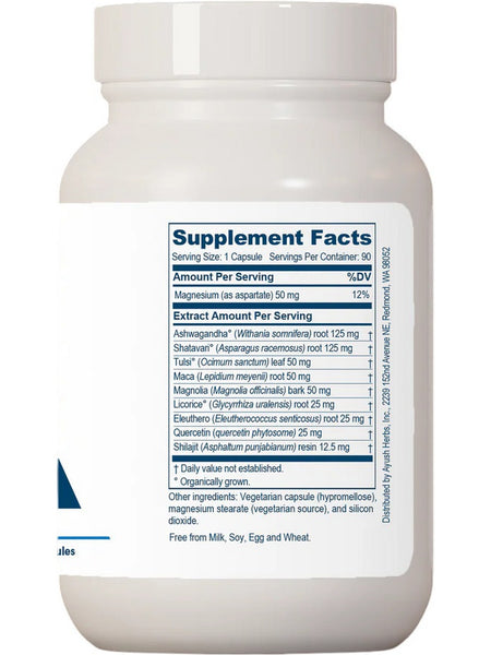 Ayush Herbs, AdrenOm, 90 Vegetarian Capsules