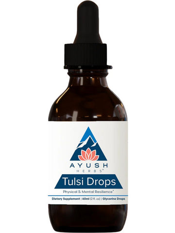 Ayush Herbs, Tulsi Drops, 2 fl oz, 60 ml