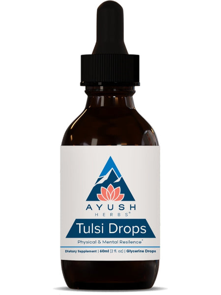 Ayush Herbs, Tulsi Drops, 2 fl oz, 60 ml