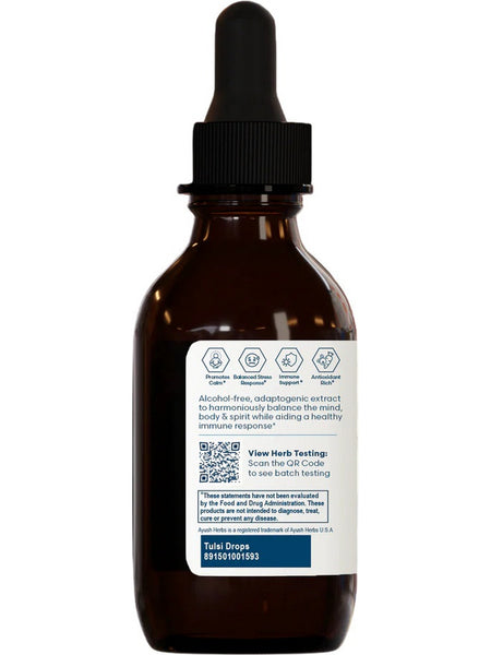 Ayush Herbs, Tulsi Drops, 2 fl oz, 60 ml