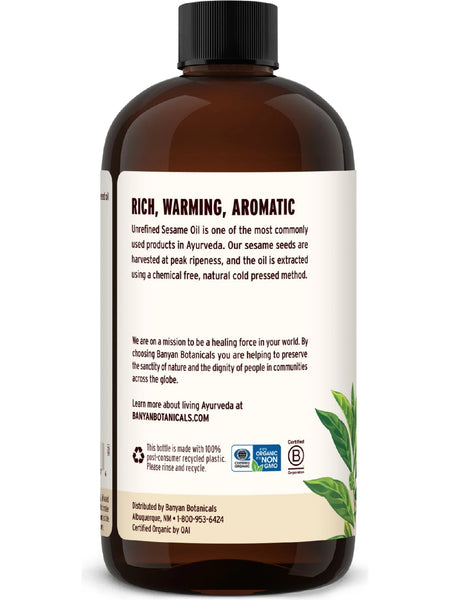 Banyan Botanicals, Sesame Oil, 24 fl oz