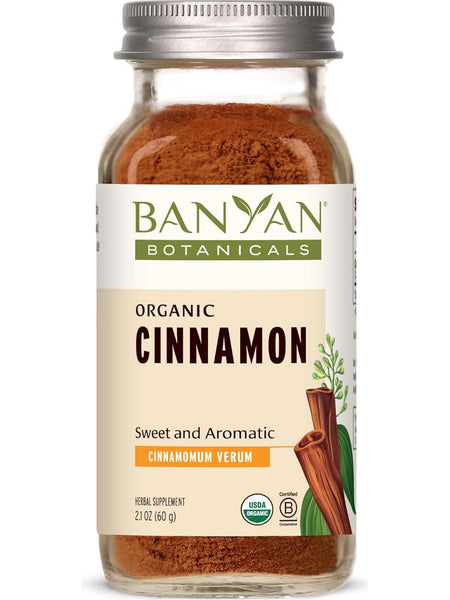 Banyan Botanicals, Cinnamon Powder, spice jar