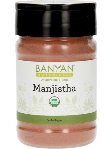 Banyan Botanicals, Manjistha Powder, spice jar