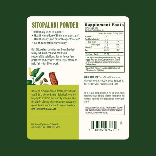 Banyan Botanicals, Sitopaladi Powder, 3 oz