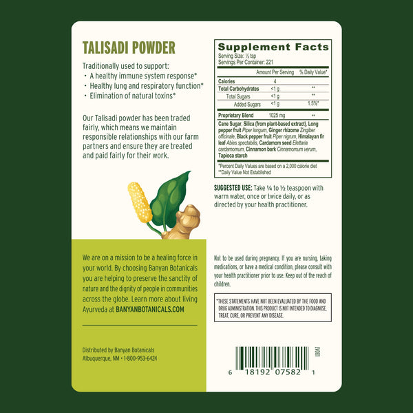 Banyan Botanicals, Talisadi Powder, 1/2 lb