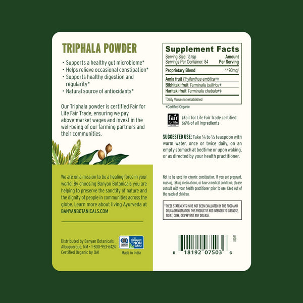 Banyan Botanicals, Triphala Powder, 3.5 oz