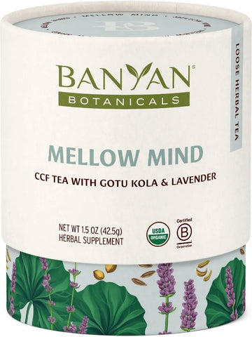 Banyan Botanicals, Mellow Mind™, CCF Tea With Chamomile And Brahmi, 1.5 oz