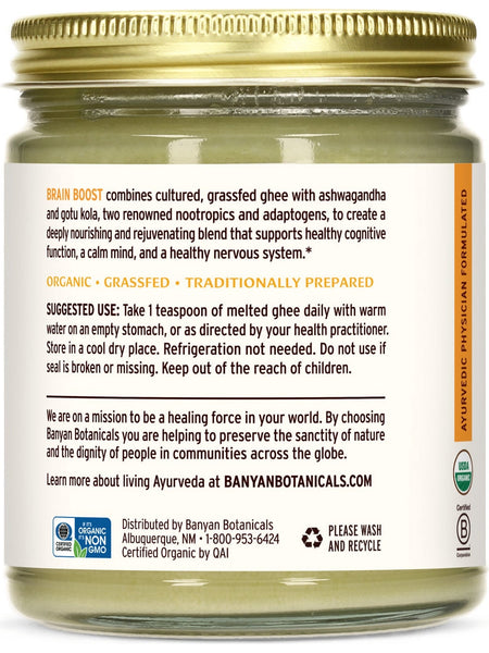 Banyan Botanicals, Brain Boost Ghee, 7.5 oz