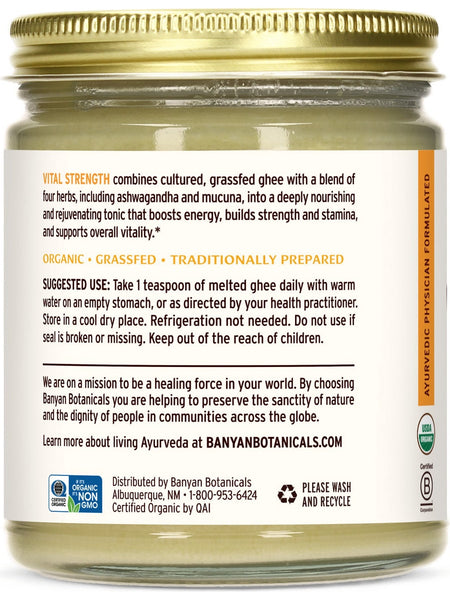 Banyan Botanicals, Vital Strength Ghee, 7.5 oz