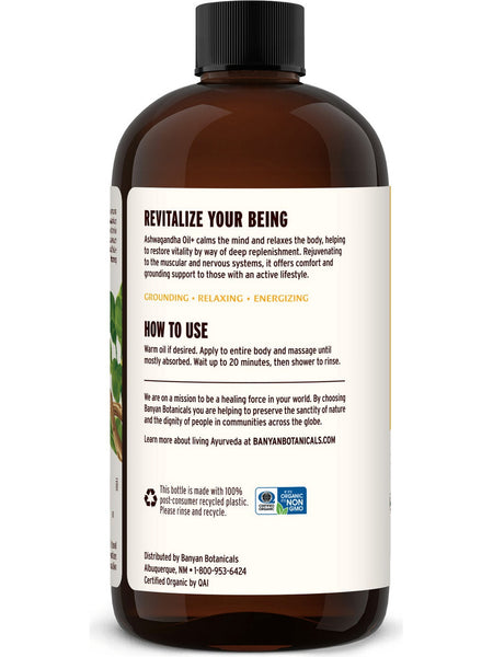 Banyan Botanicals, Ashwagandha Oil+, 24 fl oz