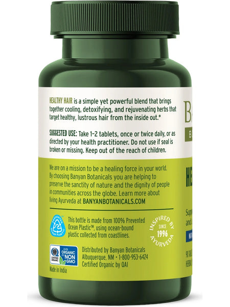 Banyan Botanicals, Healthy Hair, 90 ct