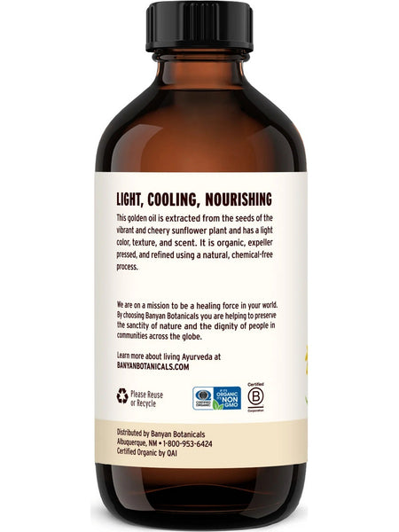 Banyan Botanicals, Sunflower Oil, 8 fl oz