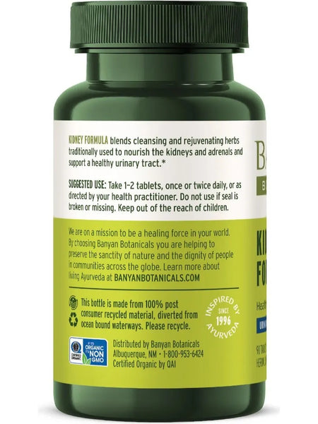 Banyan Botanicals, Kidney Formula, 90 ct