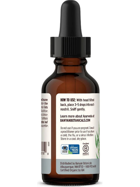 Banyan Botanicals, Nasya Oil, 1 oz