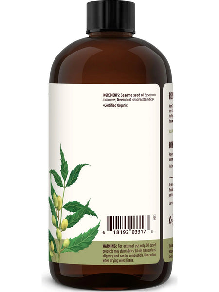 Banyan Botanicals, Neem Oil, Organic, 24 fl oz