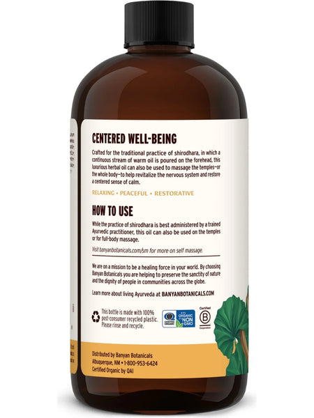 Banyan Botanicals, Shirodhara Oil, 24 fl oz