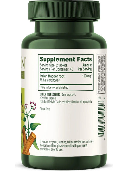 Banyan Botanicals, Manjistha, 90 tabs