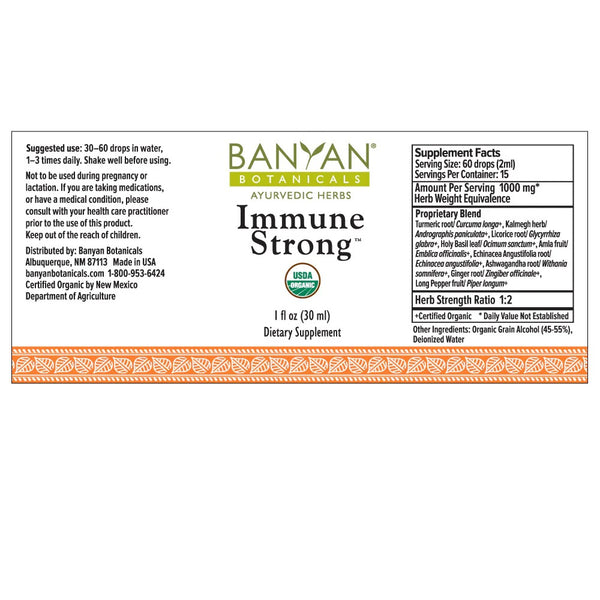Banyan Botanicals, Immune Strong, Liquid Extract, 1 fl oz, 30 ml