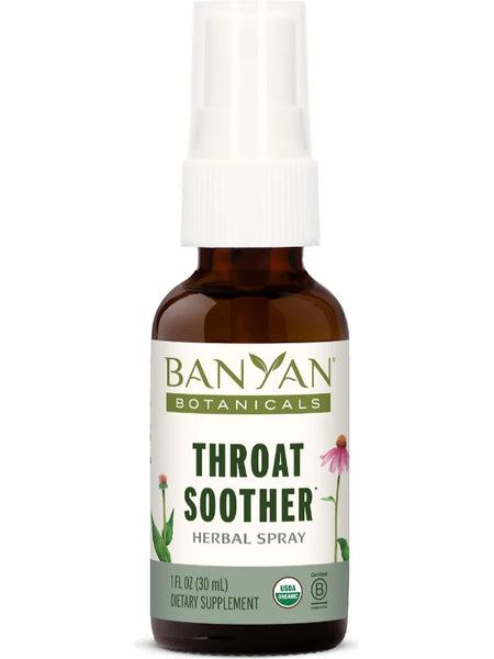Banyan Botanicals, Throat Soother, Herbal Spray, 1 fl oz, 30 ml