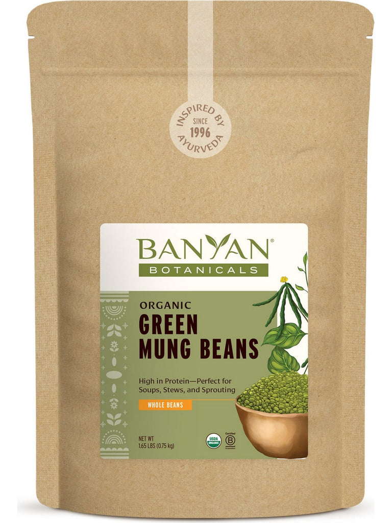 Banyan Botanicals, Green Mung Beans, 1.65 lbs