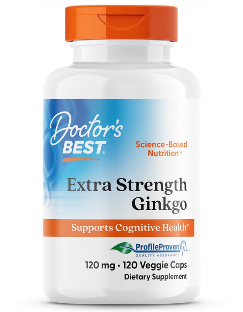 Doctor's Best, Extra Strength Ginkgo, 120 mg, 120 Veggie Caps