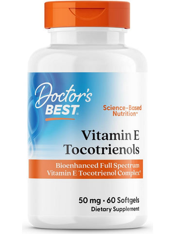 Doctor's Best, Vitamin E Tocotrienols, 50 mg, 60 Softgels