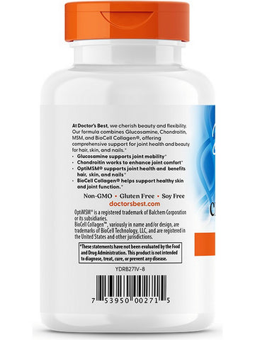 Doctor's Best Glucosamine Chondroitin MSM + Hyaluronic Acid, 150 Veggie Caps