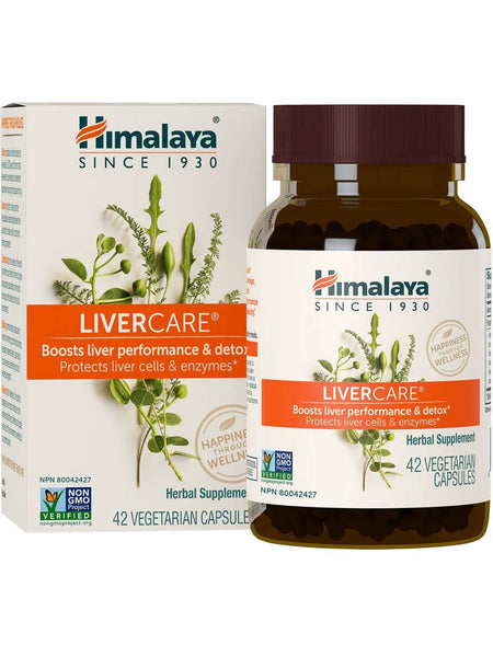 ** 6 PACK ** Himalaya Herbal Healthcare, LiverCare, 42 Vegetarian Capsules