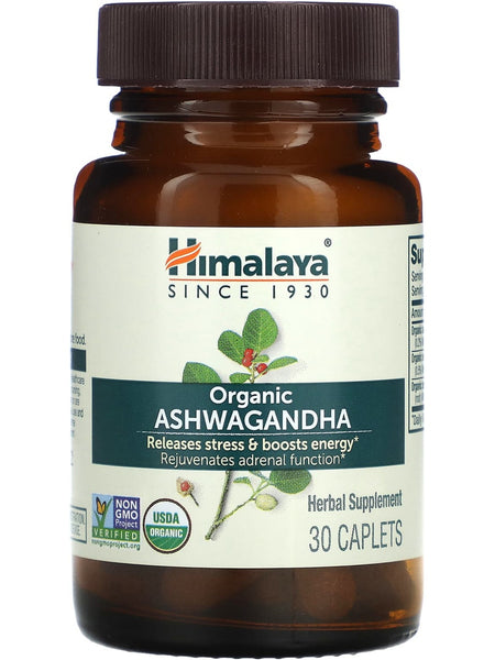 Himalaya, Organic Ashwagandha, 30 Caplets