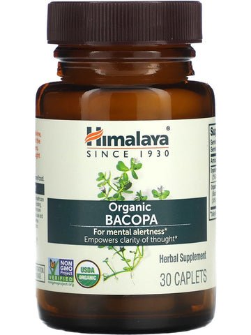 Himalaya, Organic Bacopa, 30 Caplets