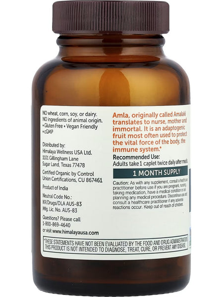 Himalaya Herbal Healthcare, Organic Amla, 60 Caplets