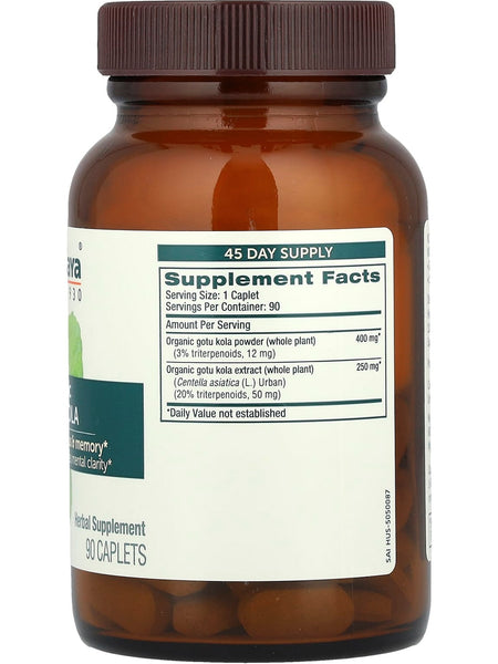 Himalaya, Organic Gotu Kola, 90 Caplets