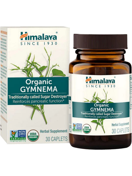 ** 6 PACK ** Himalaya Herbal Healthcare, Organic Gymnema, 30 Caplets