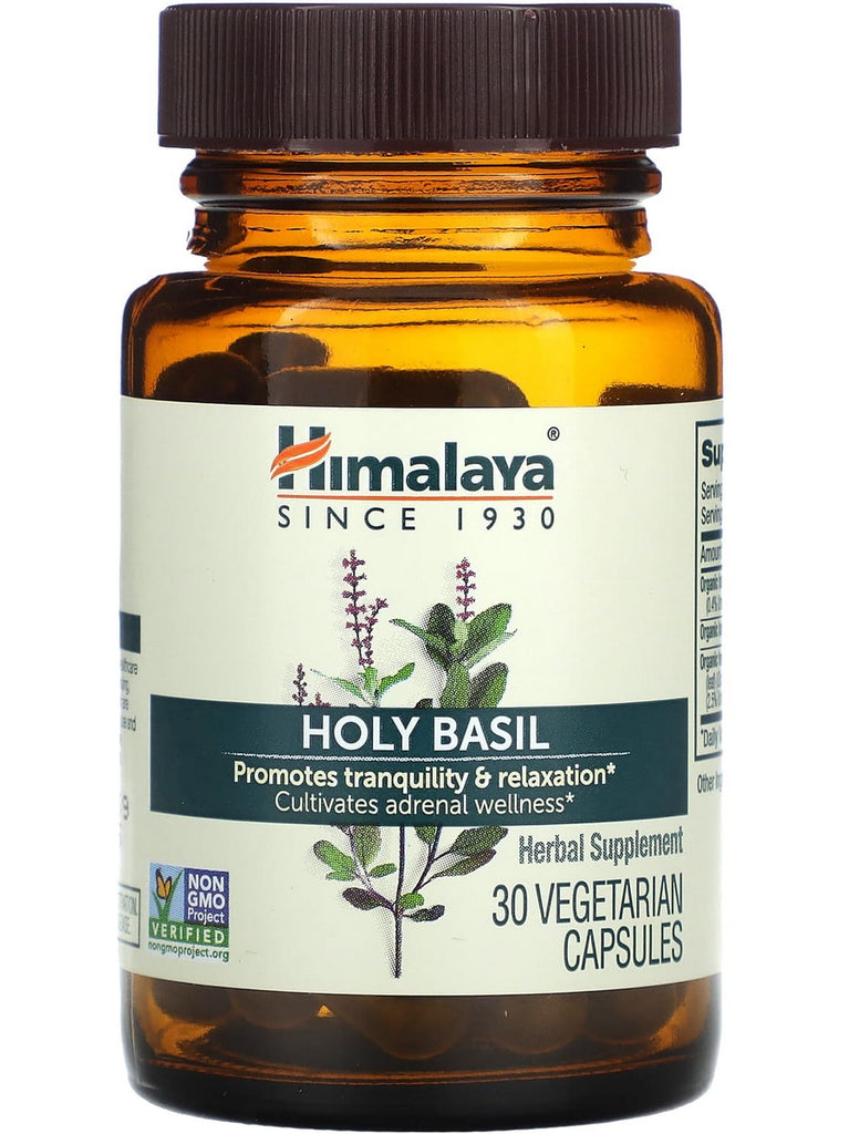 Himalaya, Holy Basil, 30 Vegetarian Capsules