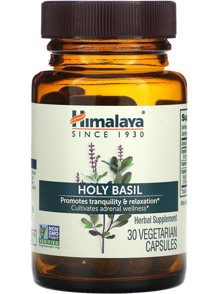 Himalaya Herbal Healthcare, Holy Basil, 30 Vegetarian Capsules