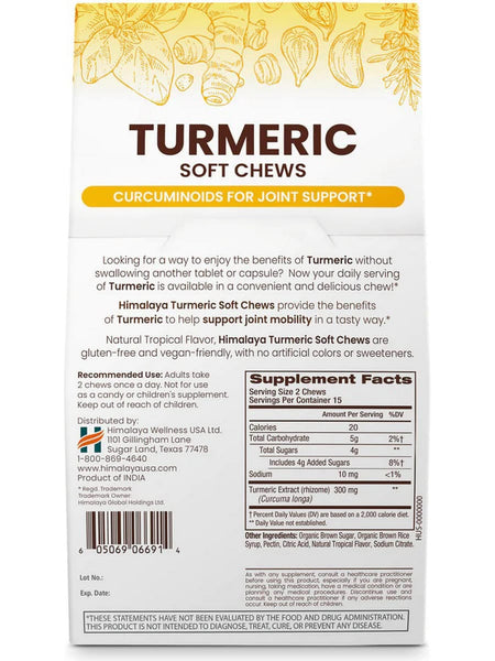 Himalaya, Turmeric, Soft Chews, 30 Soft Chews