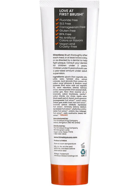 Himalaya, Whitening Antiplaque Toothpaste, Charcoal + Black Seed Oil, 4.0 oz (113g)