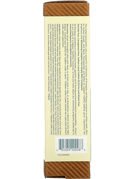 Himalaya Herbal Healthcare, Whitening Complete Care Toothpaste, Simply Mint, 5.29 oz (150g)
