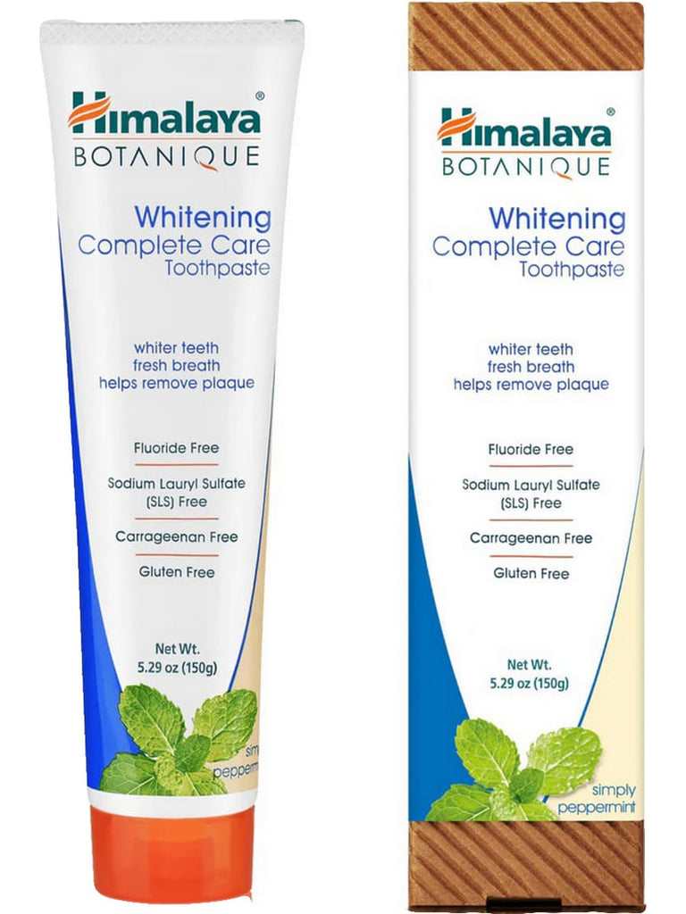 ** 6 PACK ** Himalaya Herbal Healthcare, Whitening Complete Care Toothpaste, Simply Peppermint, 5.29 oz (150g)