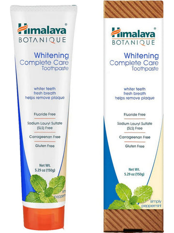 ** 6 PACK ** Himalaya Herbal Healthcare, Whitening Complete Care Toothpaste, Simply Peppermint, 5.29 oz (150g)