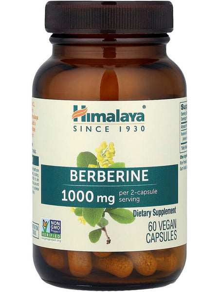 Himalaya Herbal Healthcare, Berberine, 60 Vegetarian Capsules