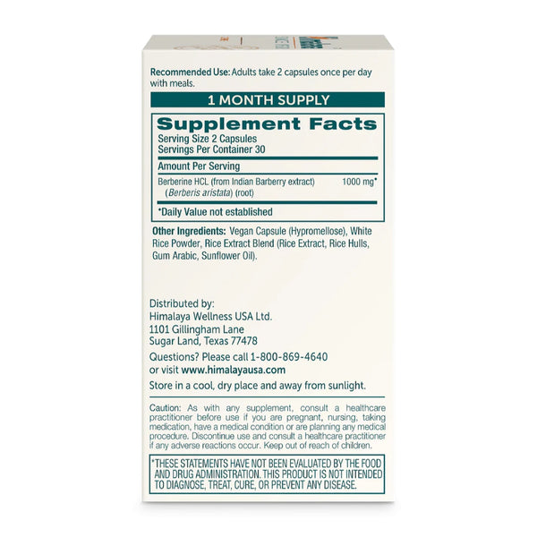 Himalaya Herbal Healthcare, Berberine, 60 ct